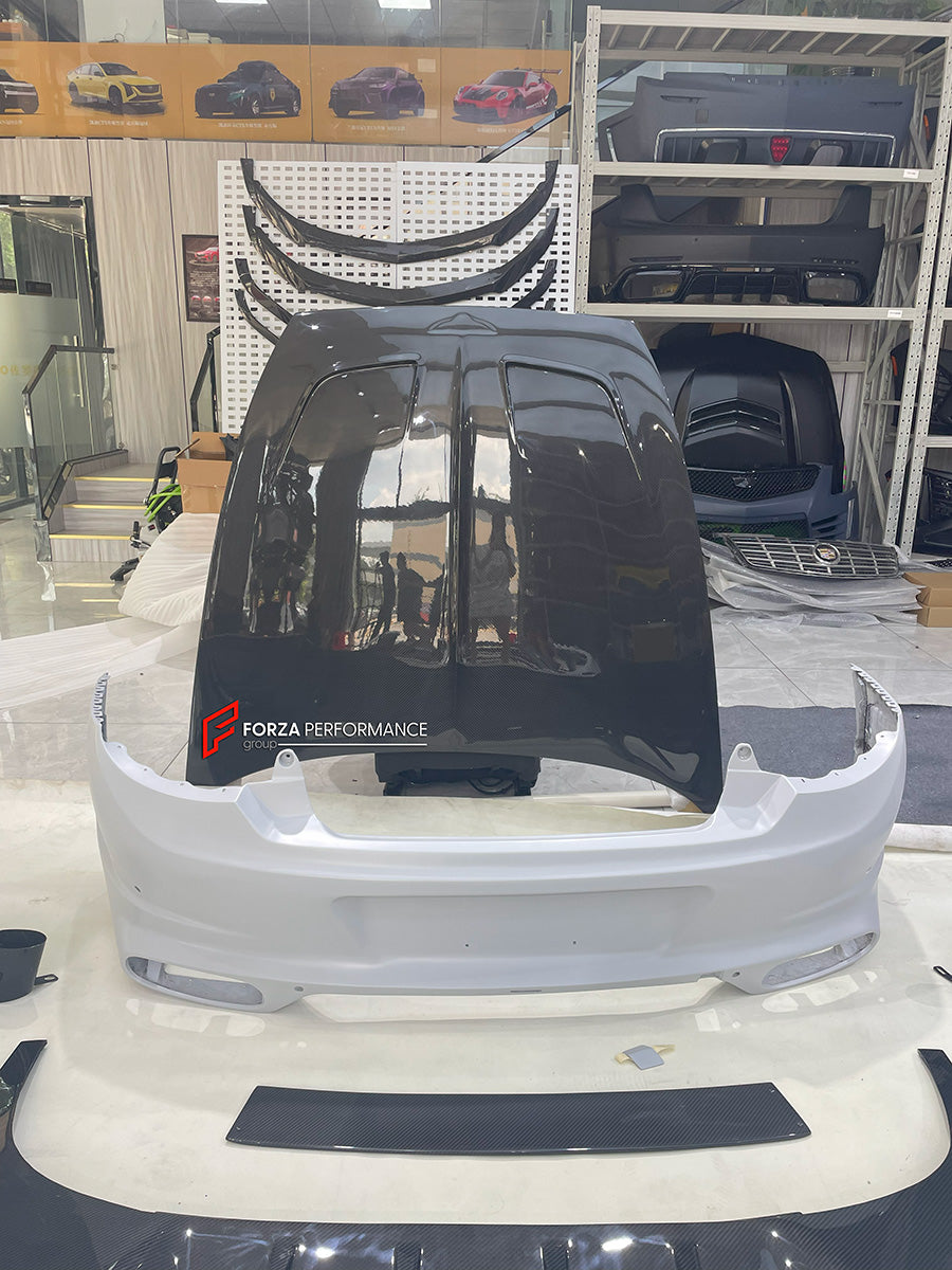 DRY CARBON WIDE BODY KIT for BENTLEY CONTINENTAL GT GTC 2018 - 2024

Set includes:
Front Lip
Front Bumper
Front Bumper Trims
Grille
Hood / Bonnet
Front Fenders
Side Mirror Covers
Side Trims
Side Skirts
Folding Roof Cover
Rear Spoiler
Rear Bumper
Rear Diffuser

Material: Dry Carbon

Note: Professional installation is required.