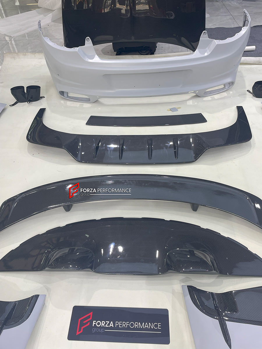 DRY CARBON WIDE BODY KIT for BENTLEY CONTINENTAL GT GTC 2018 - 2024

Set includes:
Front Lip
Front Bumper
Front Bumper Trims
Grille
Hood / Bonnet
Front Fenders
Side Mirror Covers
Side Trims
Side Skirts
Folding Roof Cover
Rear Spoiler
Rear Bumper
Rear Diffuser

Material: Dry Carbon

Note: Professional installation is required.