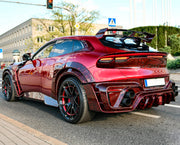 DRY CARBON WIDE BODY KIT for FERRARI PUROSANGUE 2023+ FORZA PERFORMANCE Mansory Keyvany
Set includes:

Front Lip
Front Bumper Assembly
Hood Bonnet
Front Fenders
Fender Flares
Side Skirts
Rear Fenders
Roof Spoiler
Ducktail Spoiler
Rear Diffuser
Rear Bumper Assembly
Material: Dry Carbon

NOTE: Professional installation is required.