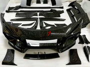 DRY CARBON WIDE BODY KIT for FERRARI PUROSANGUE 2023+ FORZA PERFORMANCE Mansory Keyvany
Set includes:

Front Lip
Front Bumper Assembly
Hood Bonnet
Front Fenders
Fender Flares
Side Skirts
Rear Fenders
Roof Spoiler
Ducktail Spoiler
Rear Diffuser
Rear Bumper Assembly
Material: Dry Carbon

NOTE: Professional installation is required.