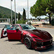 DRY CARBON WIDE BODY KIT for FERRARI PUROSANGUE 2023+ FORZA PERFORMANCE Mansory Keyvany
Set includes:

Front Lip
Front Bumper Assembly
Hood Bonnet
Front Fenders
Fender Flares
Side Skirts
Rear Fenders
Roof Spoiler
Ducktail Spoiler
Rear Diffuser
Rear Bumper Assembly
Material: Dry Carbon

NOTE: Professional installation is required.
