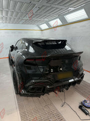 DRY CARBON WIDE BODY KIT for FERRARI PUROSANGUE 2023+ FORZA PERFORMANCE Mansory Keyvany
Set includes:

Front Lip
Front Bumper Assembly
Hood Bonnet
Front Fenders
Fender Flares
Side Skirts
Rear Fenders
Roof Spoiler
Ducktail Spoiler
Rear Diffuser
Rear Bumper Assembly
Material: Dry Carbon

NOTE: Professional installation is required.