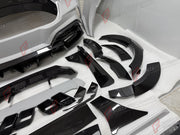 DRY CARBON WIDE BODY KIT for FERRARI PUROSANGUE 2023+ FORZA PERFORMANCE Mansory Keyvany
Set includes:

Front Lip
Front Bumper Assembly
Hood Bonnet
Front Fenders
Fender Flares
Side Skirts
Rear Fenders
Roof Spoiler
Ducktail Spoiler
Rear Diffuser
Rear Bumper Assembly
Material: Dry Carbon

NOTE: Professional installation is required.