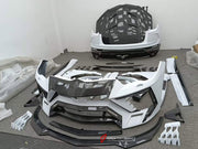 DRY CARBON WIDE BODY KIT for LAMBORGHINI URUS 2018 - 2025 FORZA PERFORMANCE custom fit Mansory Style

Set includes:
Front Lip
Front Bumper Assembly
Hood Bonnet
Fender Flares
Side Skirts
Roof Spoiler
Ducktail Spoiler
Rear Bumper Assembly
Rear Diffuser
Exhaust System

Material: Dry Carbon

NOTE: Professional installation is required.