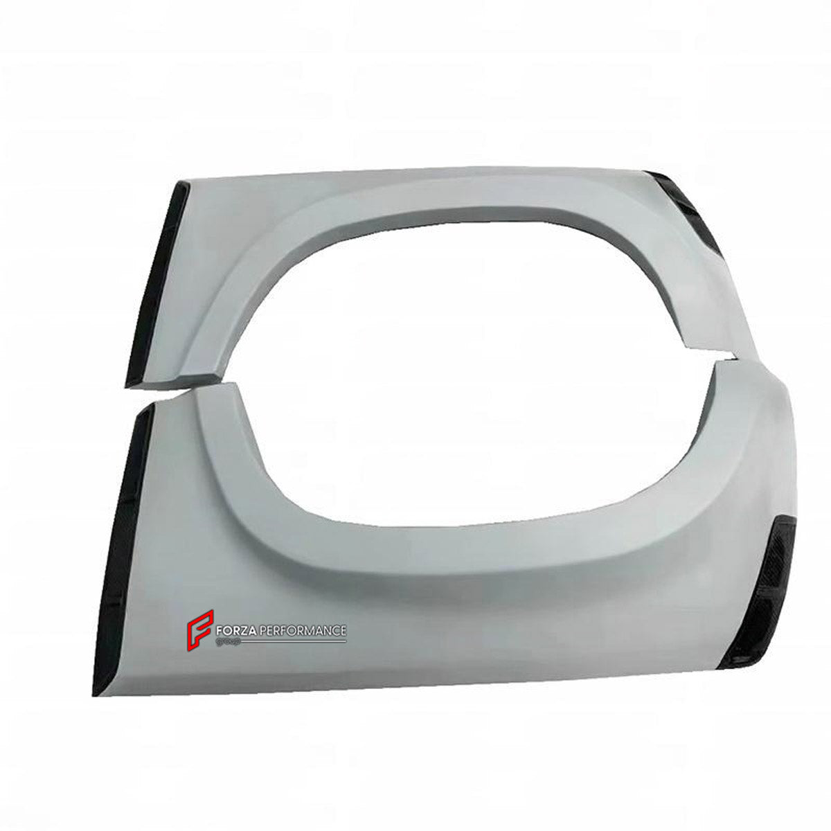 DRY CARBON WIDE BODY KIT for LAND ROVER DEFENDER L663 90 2020+

Set includes:

Front Lip
Front Bumper Trims
Front Grille
Hood Bonnet
Side Mirrors Covers
Front Fenders
Roof Led Bar
Side Skirts
Rear Fenders
Rear Trunk Cover
Rear Bumper
Rear Diffuser
Exhaust Tips

Material: Dry Carbon

Note: Professional installation is required.