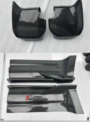DRY CARBON WIDE BODY KIT for LAND ROVER DEFENDER L663 90 2020+

Set includes:

Front Lip
Front Bumper Trims
Front Grille
Hood Bonnet
Side Mirrors Covers
Front Fenders
Roof Led Bar
Side Skirts
Rear Fenders
Rear Trunk Cover
Rear Bumper
Rear Diffuser
Exhaust Tips

Material: Dry Carbon

Note: Professional installation is required.
