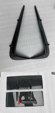DRY CARBON WIDE BODY KIT for LAND ROVER DEFENDER L663 90 2020+

Set includes:

Front Lip
Front Bumper Trims
Front Grille
Hood Bonnet
Side Mirrors Covers
Front Fenders
Roof Led Bar
Side Skirts
Rear Fenders
Rear Trunk Cover
Rear Bumper
Rear Diffuser
Exhaust Tips

Material: Dry Carbon

Note: Professional installation is required.