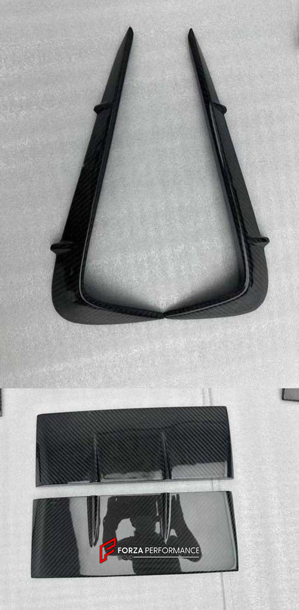 DRY CARBON WIDE BODY KIT for LAND ROVER DEFENDER L663 90 2020+

Set includes:

Front Lip
Front Bumper Trims
Front Grille
Hood Bonnet
Side Mirrors Covers
Front Fenders
Roof Led Bar
Side Skirts
Rear Fenders
Rear Trunk Cover
Rear Bumper
Rear Diffuser
Exhaust Tips

Material: Dry Carbon

Note: Professional installation is required.