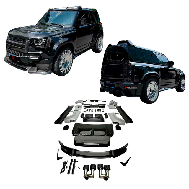 DRY CARBON WIDE BODY KIT for LAND ROVER DEFENDER L663 90 110 130 2020 ...