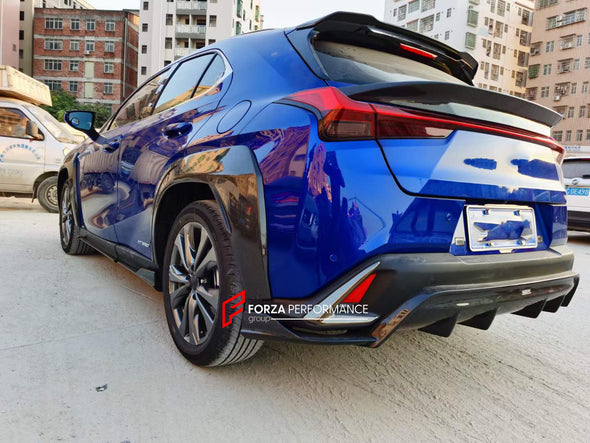 DRY CARBON WIDE BODY KIT for LEXUS UX 250H 2024  Set includes:  Front Lip Side Fenders Side Skirts Roof Spoiler Rear Spoiler Rear Diffuser