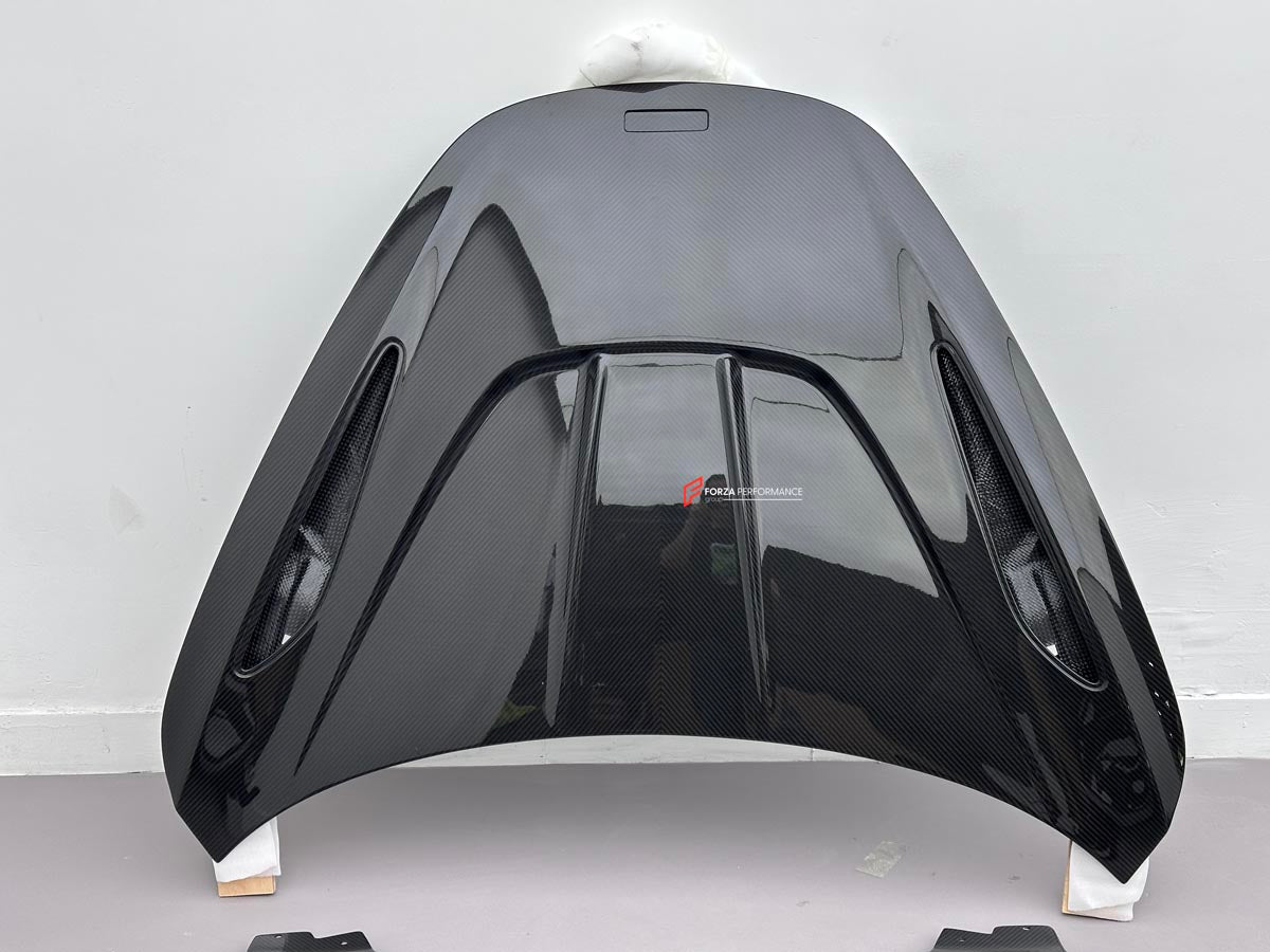 DRY CARBON BODY KIT for MCLAREN 750S 2023+ Forza Performance Style Custom Fit Design RYFT Style
Set includes:

Front Lip
Front Fenders
Side Skirts
Hood Bonnet
Rear Diffuser
Rear Spoiler
Material: Dry Carbon

NOTE: Professional installation is required.