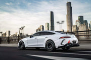 DRY CARBON WIDE BODY KIT for MERCEDES-BENZ AMG GT43 GT50 GT53 GT63 S X290 4-DOOR COUPE 2018+ FORZA PERFORMANCE custom fit Rocket 1000 Style

Set includes:
Front Lip
Front Bumper Assembly
Front Grille
Fender Flares
Fenders
Side Skirts
Rear Bumper Assembly
Rear Diffuser

Material: Dry Carbon

NOTE: Professional installation is required.