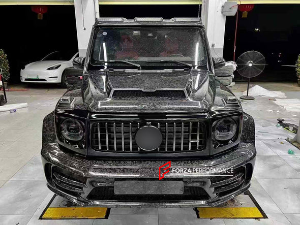 WIDE BODY KIT for MERCEDES-BENZ G-CLASS W463A W464 G63 2018+

Set includes:


Hood/Bonnet
Front Bumper
Front LED DRL Lights
Front Canards
Front Roof LED Bar
Fender Flares

Side Fenders
Side Air Vents
Door Covers
Side Trims
Side Skirts
Rear Bumper

Material: Plastic + Dry Carbon

NOTE: Professional installation is required




Payment ►
Visa
Mastercard
PayPal with a credit card (add 4.4% at checkout)
Payoneer
Cryptocurrency
Shipment ►
By express DHL/UPS/TNT/FedEx
To the local international airport
Special li