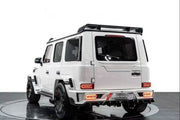 DRY CARBON WIDE BODY KIT for MERCEDES-BENZ G-CLASS AMG W465 G500 G63 2024+ FORZA PERFORMANCE custom fit Mansory Style

Set includes:
Front Bumper Assembly
Front Grille
Hood Bonnet Air Vents
Roof Light Bar
Fender Flares
Side Mirror Covers
Door Panels
Body Side Door Moldings
Rear Bumper Assembly
Spare Wheel Tire Cover

Material: Dry Carbon

NOTE: Professional installation is required.
