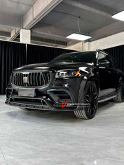 DRY CARBON WIDE BODY KIT for MERCEDES BENZ GLS X167 2019+

Set includes:

Front Lip
Front Air Vent Cover
Front Grille
Fender Flares
Fender Flares Trims
Roof Spoiler
Rear Bumper Trims

Rear Diffuser
Exhaust Tips


Material: Dry Carbon

Note: Professional installation is required.