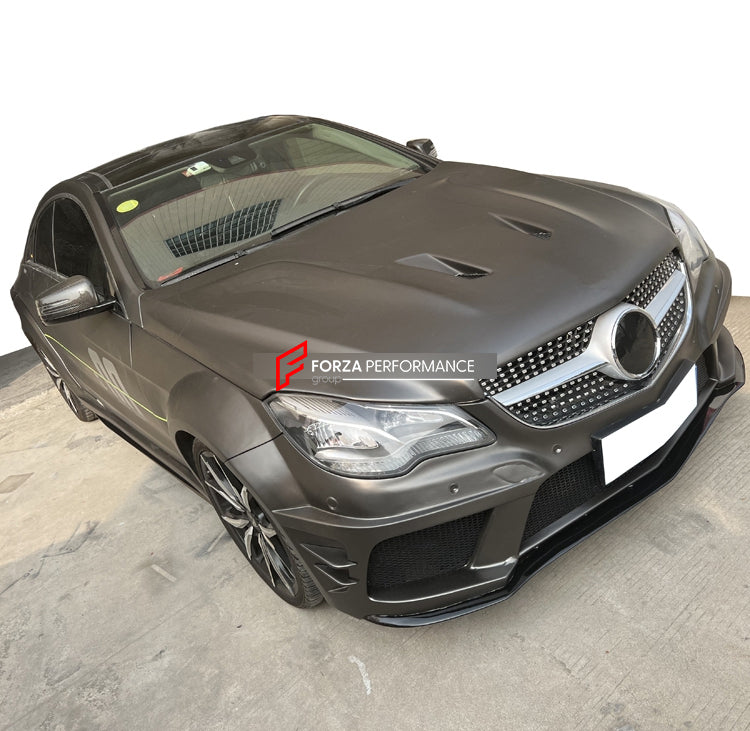 WIDE BODY KIT for MERCEDES-BENZ E-CLASS C207 W207 2009 - 2016  Set includes:   Front Bumper Front Hood/Bonnet Side Fenders Fender Flares Side Skirts Rear Bumper