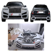DRY CARBON WIDE BODY KIT for ROLLS-ROYCE CULLINAN SERIES I 2018 - 2024 FORZA PERFORMANCE custom fit Mansory Style

Set includes:
Front Lip
Front Bumper Assembly
Hood Bonnet
Front Fenders
Fender Flares
Body Side Door Moldings
Side Skirts
Roof Spoiler
Ducktail Spoiler
Rear Diffuser

Material: Dry Carbon

NOTE: Professional installation is required.
