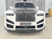 DRY CARBON WIDE BODY KIT for ROLLS-ROYCE CULLINAN SERIES I 2018 - 2024 FORZA PERFORMANCE custom fit Mansory Style

Set includes:
Front Lip
Front Bumper Assembly
Hood Bonnet
Front Fenders
Fender Flares
Body Side Door Moldings
Side Skirts
Roof Spoiler
Ducktail Spoiler
Rear Diffuser

Material: Dry Carbon

NOTE: Professional installation is required.