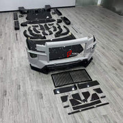 DRY CARBON WIDE BODY KIT for ZEEKR 9X 2025+ FORZA PERFORMANCE custom fit Mansory Style

Set includes:
Front Lip
Front Bumper Assembly
Front Grille
Hood Bonnet
Fender Flares
Side Mirror Covers
Side Skirts
Roof Spoiler
Rear Spoiler Wing
Rear Window Air Vent Trims
Rear Diffuser
Exhaust Tips

Material: Dry Carbon

NOTE: Professional installation is required.
