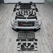 DRY CARBON WIDE BODY KIT for ZEEKR 9X 2025+ FORZA PERFORMANCE custom fit Mansory Style

Set includes:
Front Lip
Front Bumper Assembly
Front Grille
Hood Bonnet
Fender Flares
Side Mirror Covers
Side Skirts
Roof Spoiler
Rear Spoiler Wing
Rear Window Air Vent Trims
Rear Diffuser
Exhaust Tips

Material: Dry Carbon

NOTE: Professional installation is required.
