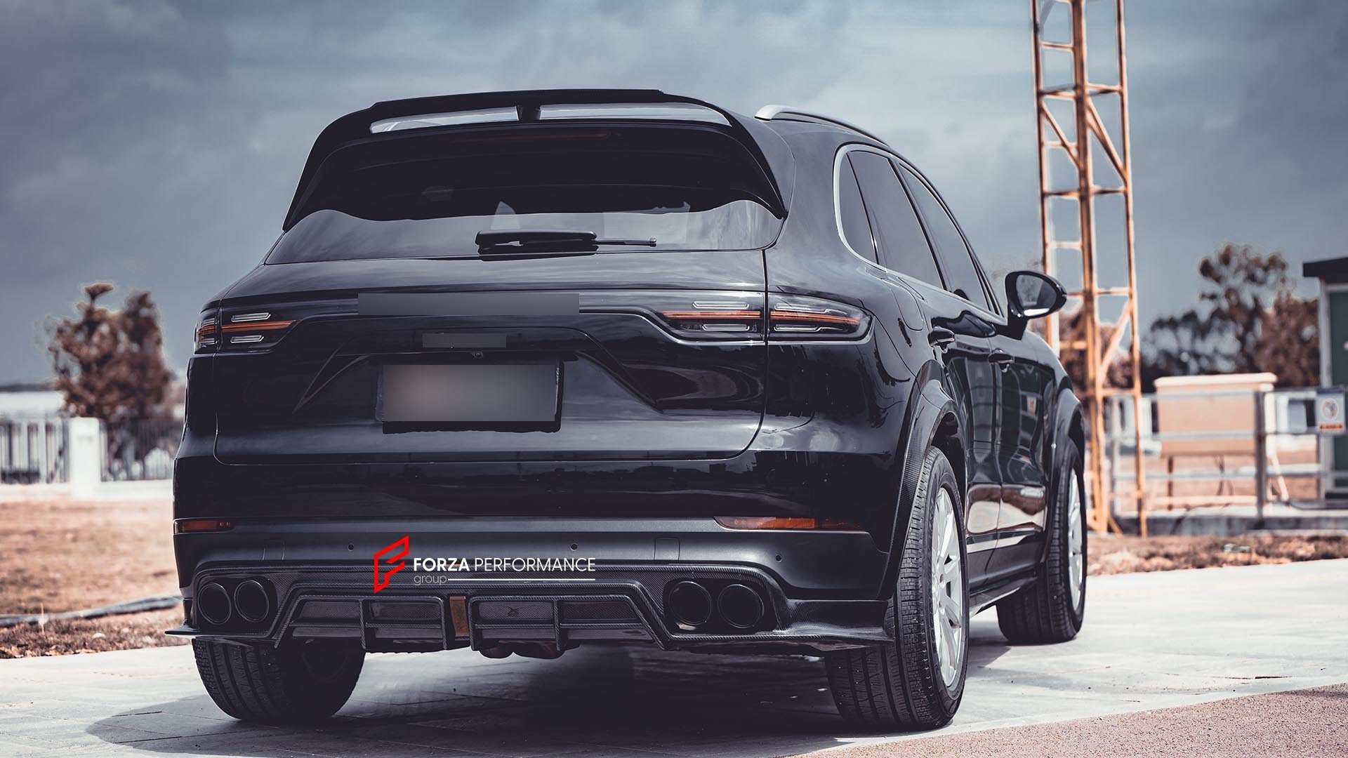DRY CARBON WIDEBODY KIT for PORSCHE CAYENNE 2018 - 2020 Forza Performance custom fit CMST design style 