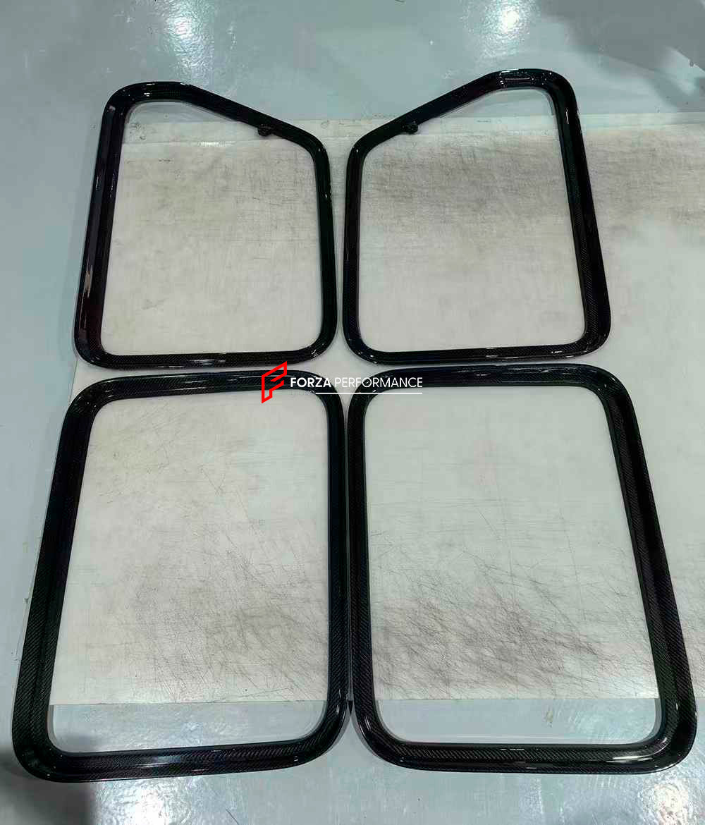 DRY CARBON WINDOW FRAME for MERCEDES BENZ G-CLASS W465 G63 G550 G500 G350 2024+

Set includes:

Window Frame

Material: Dry Carbon