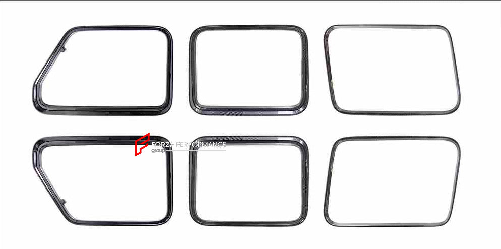 DRY CARBON WINDOW FRAME for MERCEDES BENZ G-CLASS W465 G63 G550 G500 G350 2024+

Set includes:

Window Frame

Material: Dry Carbon