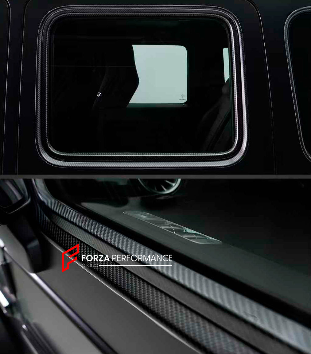 DRY CARBON WINDOW FRAME for MERCEDES BENZ G-CLASS W465 G63 G550 G500 G350 2024+

Set includes:

Window Frame

Material: Dry Carbon