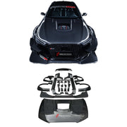 AUTHENTIC DARWINPRO DTM STYLE CARBON WIDE BODY KIT for AUDI RS6 C7 AVANT 2014 - 2018  Set includes:  Hood Front lip Front canards Fender flares Side skirts Side canards Bumper spoiler Rear bumper canards Door canards Rear fender canards Rear diffuser canards Roof spoiler Trunk spoiler Material: Carbon fiber / Forged Carbon / Fiberglass + Carbon / Autoclave carbon fiber / Double sided carbon fiber  NOTE: Professional installation is required  Contact us for pricing