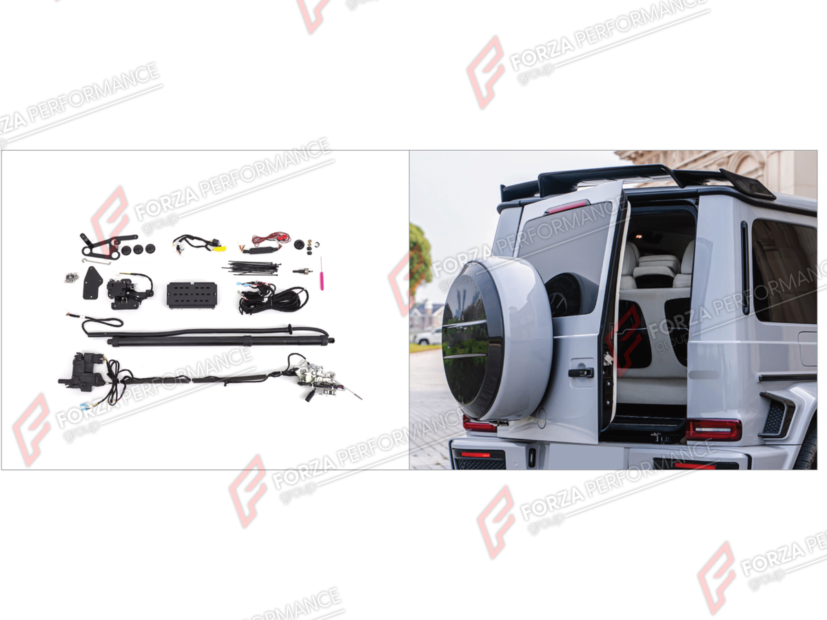 ELECTRIC SUCTION TAIL DOOR LOCK SOFT CLOSER SYSTEM for MERCEDES-BENZ G-CLASS W464 G63 G350 G350D G400D G500 G550 2019 - 2024

Set includes:
Electric Suction Tail Door Lock Soft Closer System

Material: Plastic

NOTE: Professional installation is required.