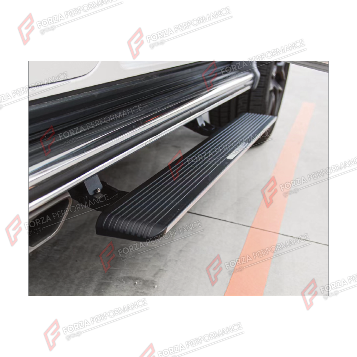 ELECTRIC SIDE STEPS WITH METAL PLATE for MERCEDES-BENZ G-CLASS W464 2019 - 2024

Set includes:
Electric Side Steps With Metal Plate

Material: Plastic, Metal

NOTE: Professional installation is required.