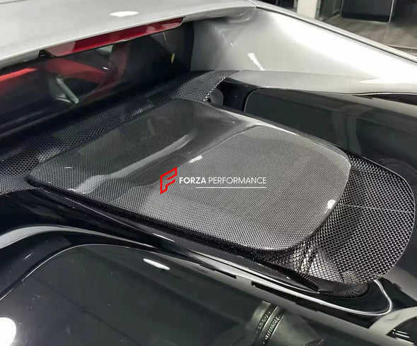 OEM style DRY CARBON Engine Cover for FERRARI 296 GTS GTB 2022+