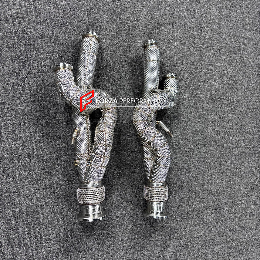 EQUAL DOWNPIPE for LAMBORGHINI AVENTADOR LP700 LP720 LP740 LP750 6.5T

Material: Stainless Steel

NOTE: Professional installation is required.