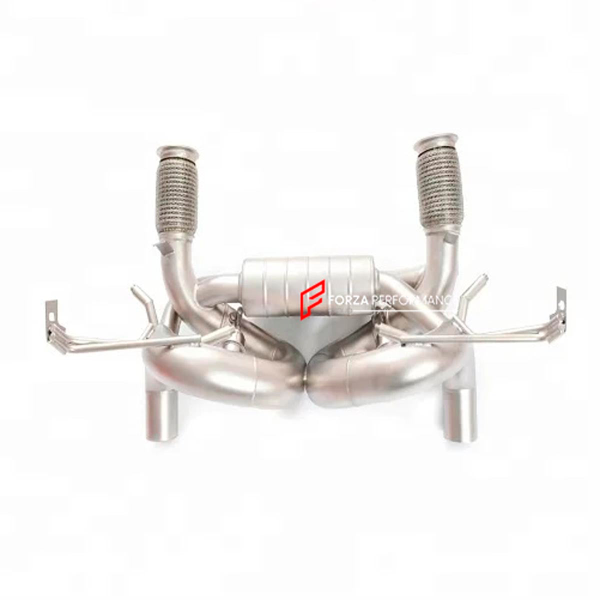 EQUAL LENGTH EXHAUST HEADERS MANIFOLDS for LAMBORGHINI HURACAN LP580 610 5.2 2014 - 2024 FORZA PERFORMANCE Custom Fit

Set includes:

Equal Length Exhaust Headers Manifolds
Material: Stainless Steel

Production time: 10–15 days