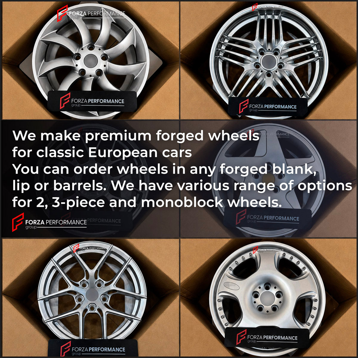CUSTOM CLASSIC VINTAGE RESTOMOD RETRO OLD SCHOOL FORGED WHEELS