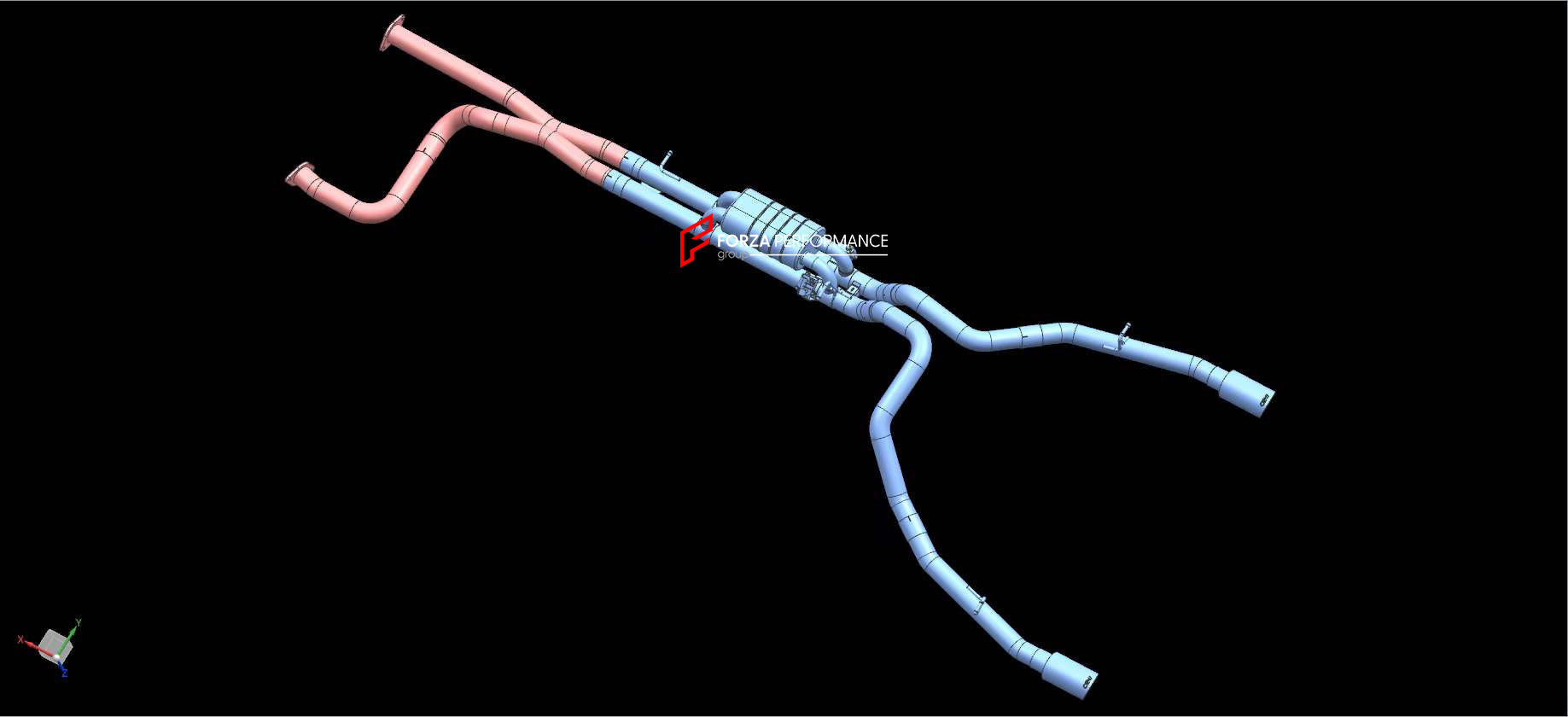 VALVED EXHAUST CATBACK SYSTEM FOR RAM TRX 2021+ 6.2L Material: Stainless Steel Production time: 12 days Note: Professional installation is required.