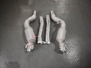 EXHAUST 200 CELL DOWNPIPE for FERRARI 12 CILINDRI V12 6.5 2024+ FORZA PERFORMANCE Custom Fit

Set includes:

200 Cell Sport Catalytic Downpipes
Connecting Pipes
Material: Stainless Steel (Can be made of Titanium)

Production time: 10–15 days
