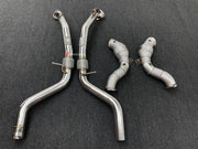 EXHAUST 200 CELL DOWNPIPES WITH OPF DELETE PIPES for ASTON MARTIN DBX 707 4.0T V8 2023+ FORZA PERFORMANCE Custom Fit

Set includes:

200 Cell Sport Catalytic Downpipes
OPF Delete Pipes
Heat Shield
Material: Stainless Steel (Can be made of Titanium)

Production time: 10–15 days
