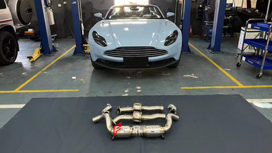 EXHAUST CATLESS CATTED 100/200/300 CELLS DOWNPIPE for ASTON MARTIN DB11/VANTAGE 4.0 M177 2016+