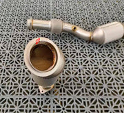 EXHAUST DOWNPIPE for BMW M3 G80 3.0T 2021 + FORZA PERFORMANCE Custom Fit

Set includes:

Catted or Catless Downpipe
Material: Stainless Steel

Production time: 10-15 days