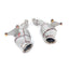 EXHAUST DOWNPIPE for FERRARI 458 4.5T 2009 - 2015

Material: Stainless steel

Optionally for an extra cost:

Heat shield protection
200 cell catalytic converter

Production time: 10 working days

NOTE: Professional installation is required.

FEATURES:

Engineered Digital prototyping using 3D CAD design software, each car model chassis has been 3D laser scanned in the factor
Factory run all test cars on Italian 1200HP Dyno machine, to make the best performance design of exhaust
CNC bending machine accurately