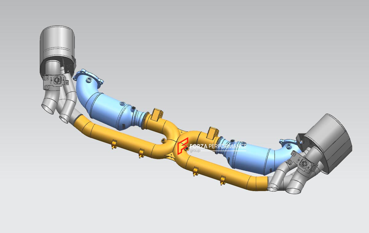CATLESS / CATTED DOWNPIPE (100, 200, 300 CELLS) for PORSCHE 911 992.2 TURBO S 3.6 2025+

Set includes:

Catted or Catless Downpipes
Material: Stainless Steel (Can be made of Titanium)

Production time: 10-15 days
