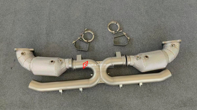EXHAUST DOWNPIPES for PORSCHE 911 992.2 TURBO S 3.6 2025+