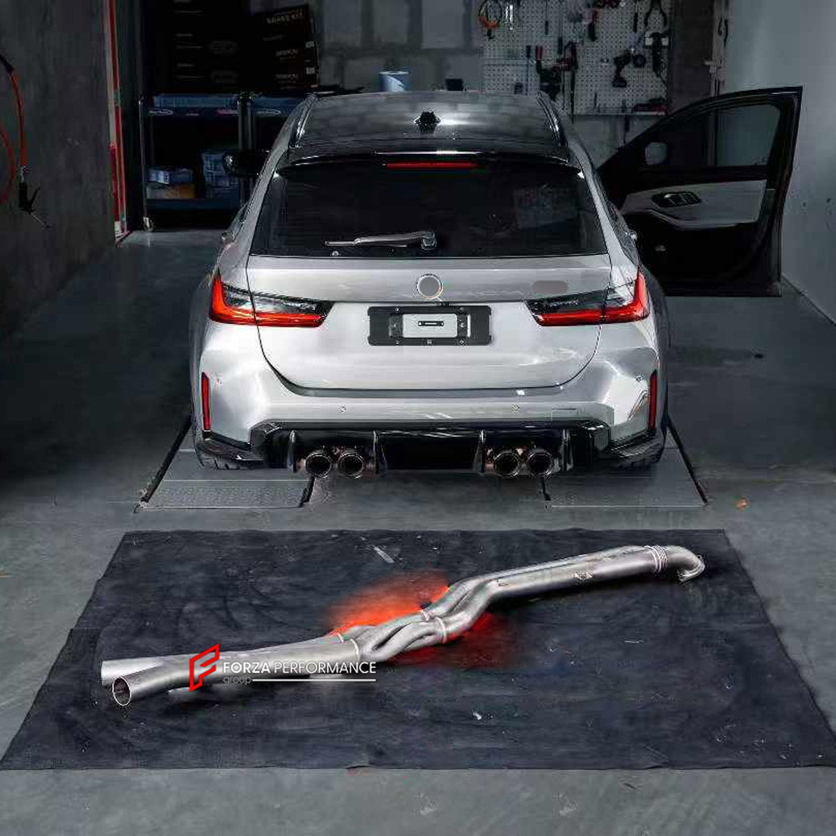 EXHAUST MID PIPE for BMW M3 G80 G81 2020+ FORZA PERFORMANCE custom fit 3DX Style

Set includes:

Mid Pipe
Material: Stainless Steel (Can be made of Titanium)

Production time: 10–15 days