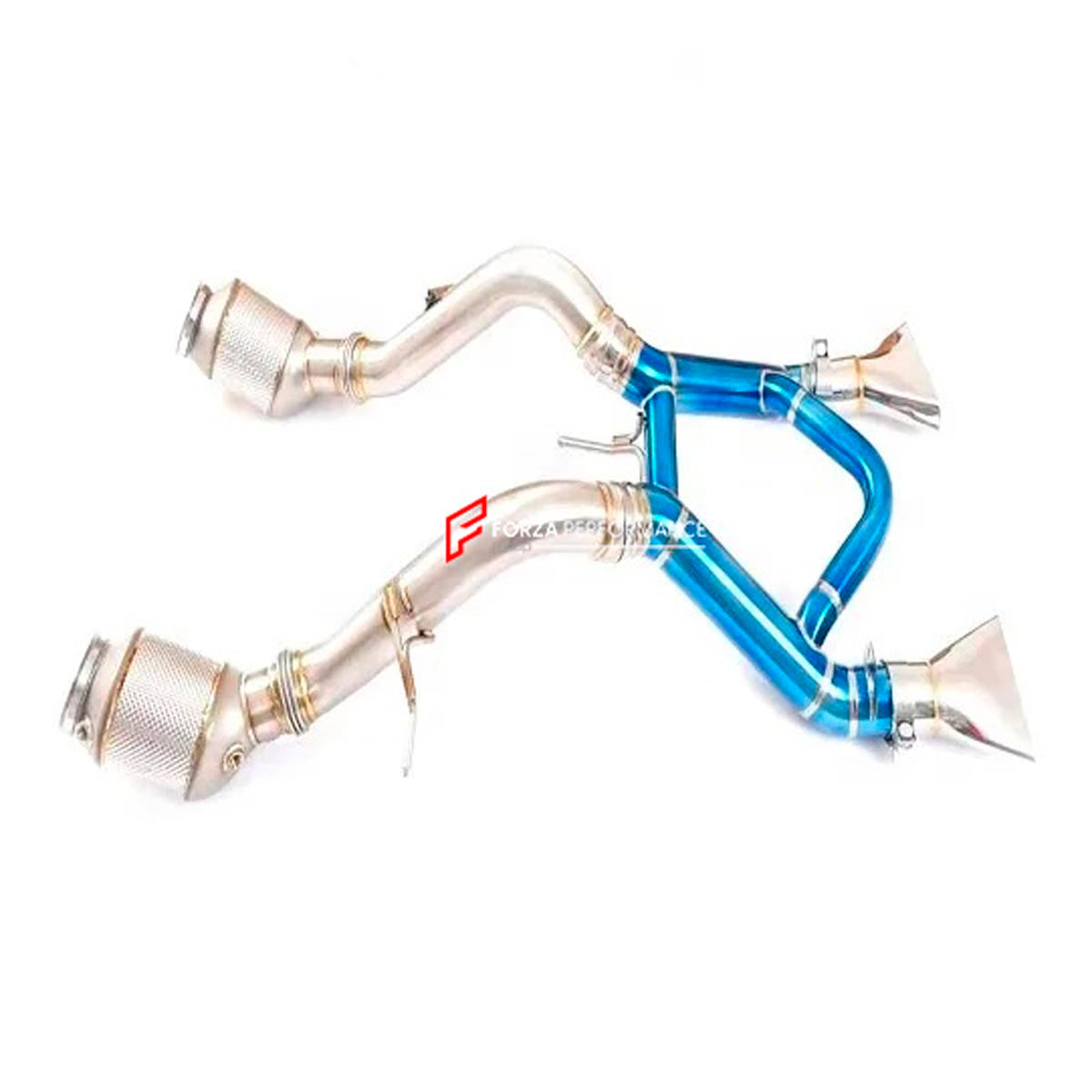 VALVED EXHAUST CATBACK MUFFLER for MCLAREN 650S 3.8T 2011 - 2014 FORZA PERFORMANCE Custom Fit

Set includes:

Muffler with Valves
X-Pipe
Exhaust Tips
Valve Control Box with Remote Control (you may also reuse your factory exhaust valve motors)
Material: Stainless Steel

Production time: 10–15 days