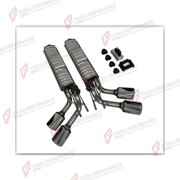 EXHAUST SIDE PIPES for MERCEDES-BENZ G-CLASS AMG W464 W465 2018+ FORZA PERFORMANCE custom fit AMG Style

Set includes:
Exhaust Side Pipes
Exhaust Tips

Material: Stainless Steel (Can be made of Titanium)

NOTE: Professional installation is required.