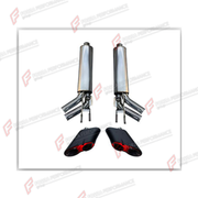 EXHAUST SIDE PIPES for MERCEDES-BENZ G-CLASS W464 W465 2018+ FORZA PERFORMANCE custom fit G900 Style

Set includes:
Exhaust Side Pipes
Exhaust Tips

Material: Stainless Steel (Can be made of Titanium)

NOTE: Professional installation is required.