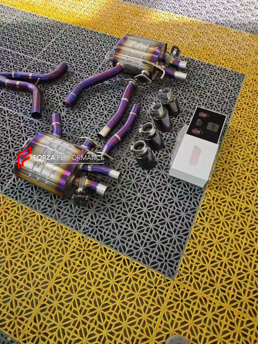 EXHAUST CATBACK MUFFLER for AUDI A7 C8 S-LINE 2019+ 3.0L

Set includes:

Center Pipes
Muffler with Valves
Exhaust Tips
Valve Control Box with Remote Control
Material: Stainless Steel (can be made in Titanium)

Production time: 10–15 days