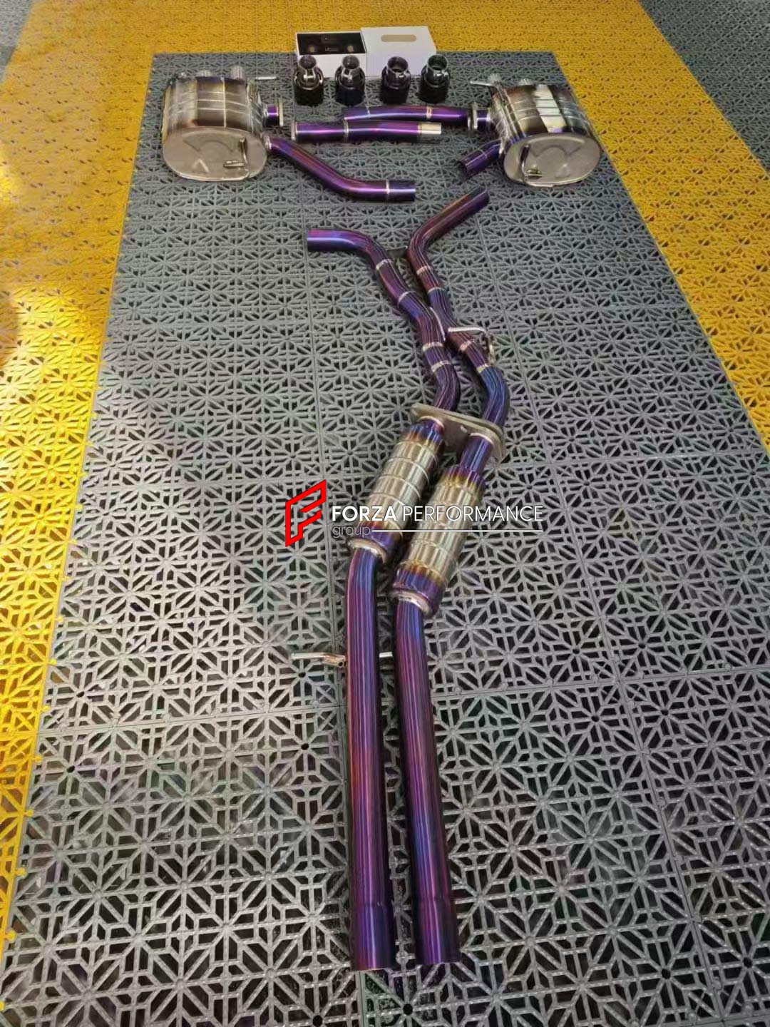 EXHAUST CATBACK MUFFLER for AUDI A7 C8 S-LINE 2019+ 3.0L

Set includes:

Center Pipes
Muffler with Valves
Exhaust Tips
Valve Control Box with Remote Control
Material: Stainless Steel (can be made in Titanium)

Production time: 10–15 days