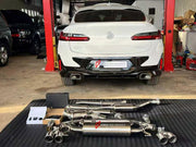 EXHAUST SYSTEM for BMW X4 G02 2018+

Set includes:

Mid Pipe
Valved Bypass Muffler
Exhaust Tips
Electronic Remote Valve Control
Material: Stainless Steel (Can be made of Titanium)

Production time: 10–15 days